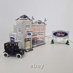 Department 56 Uptown Motors Ford & 1919 Model T 54941 Snow Village Building