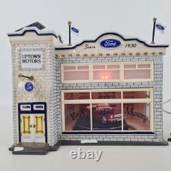 Department 56 Uptown Motors Ford & 1919 Model T 54941 Snow Village Building