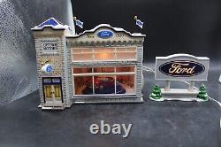 Department 56 Uptown Motors Ford Dealership Snow Village Christmas