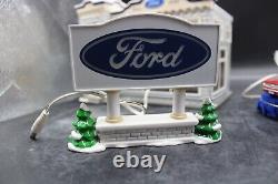 Department 56 Uptown Motors Ford Dealership Snow Village Christmas