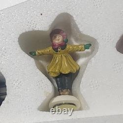 Department 56 Village Animated Rockefeller Plaza Skating Rink In Original In Box