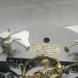 Department 56 Village Animated Rockefeller Plaza Skating Rink In Original In Box