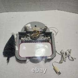 Department 56 Village Animated Rockefeller Plaza Skating Rink In Original In Box