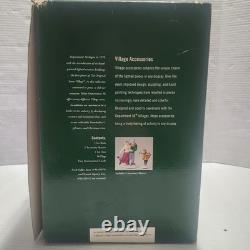 Department 56 Village Animated Rockefeller Plaza Skating Rink In Original In Box