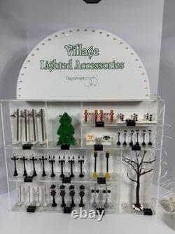 Department 56 Village Retail Store Front POP Lighted Accessories Display