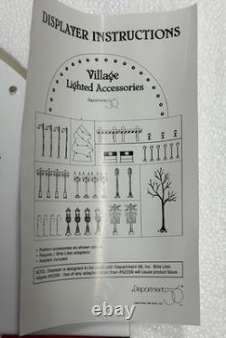 Department 56 Village Retail Store Front POP Lighted Accessories Display