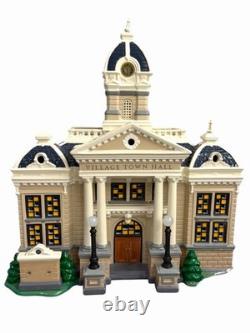 Department 56 Village Town Hall Original Snow Village 55044 Rare Storage Flaws