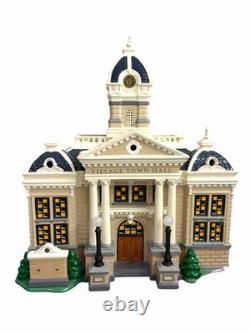 Department 56 Village Town Hall Original Snow Village 55044 Rare Storage Flaws