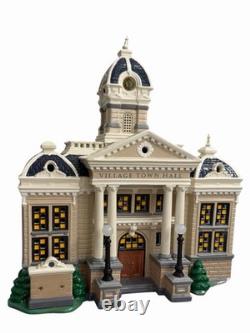 Department 56 Village Town Hall Original Snow Village 55044 Rare Storage Flaws