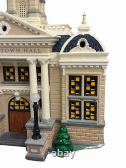 Department 56 Village Town Hall Original Snow Village 55044 Rare Storage Flaws