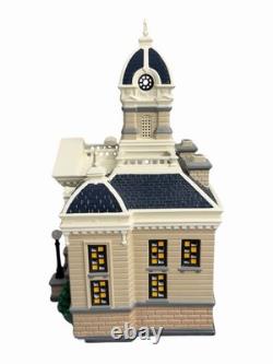 Department 56 Village Town Hall Original Snow Village 55044 Rare Storage Flaws