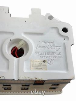 Department 56 Village Town Hall Original Snow Village 55044 Rare Storage Flaws