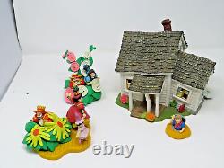 Department 56 Wizard Of Oz Dorothy's House In Munchkinland 4 Piece Set HTF