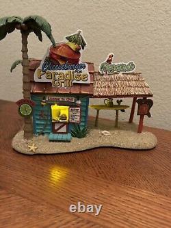 Department 56 margaritaville village Set Of 3 Buildings And 3 Figures Retired
