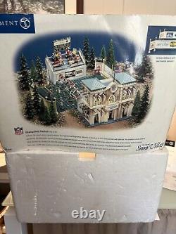 Department Dept 56 Snow Village Champsfield Stadium Football Field In Box