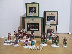 Dept. 56 1995 Dickens Twelve Days Of Christmas Complete Set Of 12 Excellent