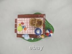 Dept 56 4th of July Village summertime family picnic table baseball figure Set