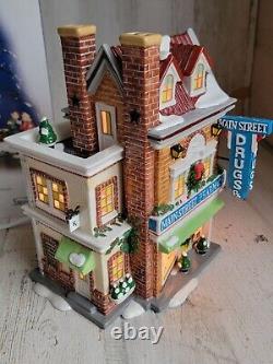 Dept 56 55615 Main Street Pharmacy Snow village accessory Xmas