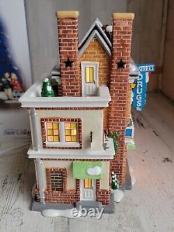 Dept 56 55615 Main Street Pharmacy Snow village accessory Xmas