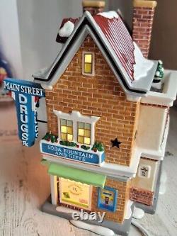 Dept 56 55615 Main Street Pharmacy Snow village accessory Xmas