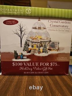 Dept 56 59219 Christmas In The City Series Crystal Gardens Conservatory EX/Box