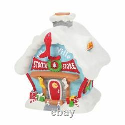 Dept 56 A WHO-VILLE STOCKING STORE Grinch Village 6007770 BRAND NEW 2021
