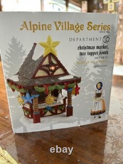 Dept 56 Alpine Village Christmas Market Tree Topper Booth 4023610 RETIRED