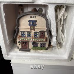 Dept 56 Alpine Village Lot Bakery, Wurst x2, Gasthof Eisl, Sport Laden + Tree