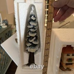 Dept 56 Alpine Village Lot Bakery, Wurst x2, Gasthof Eisl, Sport Laden + Tree