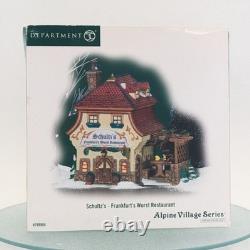 Dept 56 Alpine Village SCHULTZ'S FRANKFURT'S WURST RESTAURANT 799904 Christmas