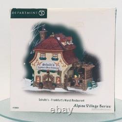 Dept 56 Alpine Village SCHULTZ'S FRANKFURT'S WURST RESTAURANT 799904 Christmas