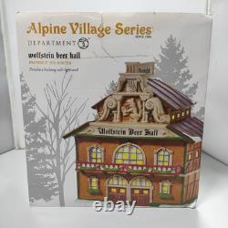 Dept 56 Alpine Village Wolfstein Beer Hall 2010, 808754 Retired