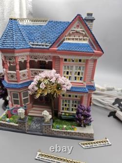 Dept 56 BARBIE DREAM HOUSE Lighted Decorative Porcelain Building Damaged