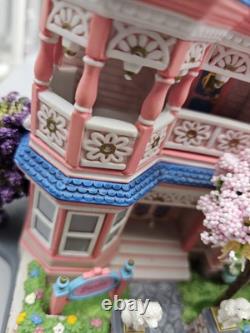 Dept 56 BARBIE DREAM HOUSE Lighted Decorative Porcelain Building Damaged