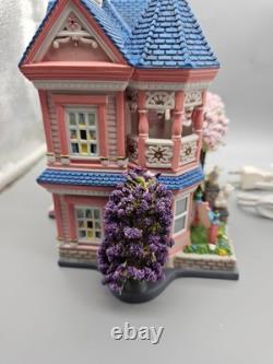 Dept 56 BARBIE DREAM HOUSE Lighted Decorative Porcelain Building Damaged