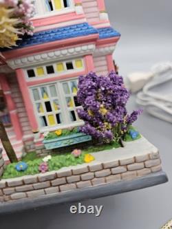 Dept 56 BARBIE DREAM HOUSE Lighted Decorative Porcelain Building Damaged