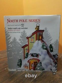 Dept 56 Better Watch Out Coal Mine Santa Naughty Nice Factory Christmas Village