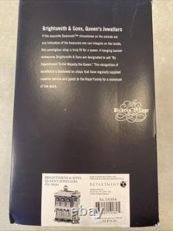 Dept 56 Brightsmith & Sons Queen's Jewellers 58484 Dickens Village 2001 with Box
