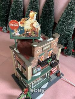 Dept 56 COCA COLA SODA FOUNTAIN 59221, Plus 3 ACCESSORIES see pics
