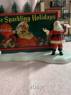 Dept 56 COCA COLA SODA FOUNTAIN 59221, Plus 3 ACCESSORIES see pics