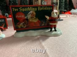 Dept 56 COCA COLA SODA FOUNTAIN 59221, Plus 3 ACCESSORIES see pics