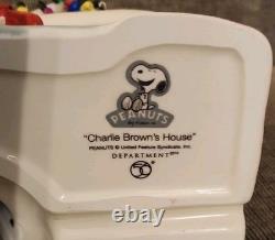 Dept 56 Charlie Brown's House Lighted Peanuts Christmas Village Collection 2011