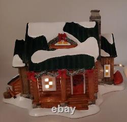 Dept 56 Christmas Country Living Pine Ridge Log Cabin 6009785 Snow Village