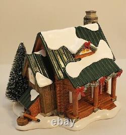 Dept 56 Christmas Country Living Pine Ridge Log Cabin 6009785 Snow Village