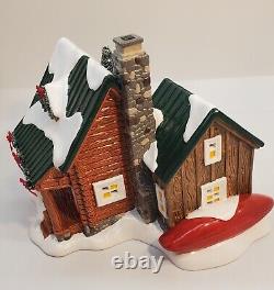 Dept 56 Christmas Country Living Pine Ridge Log Cabin 6009785 Snow Village