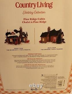 Dept 56 Christmas Country Living Pine Ridge Log Cabin 6009785 Snow Village