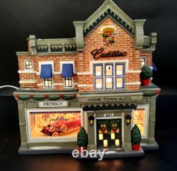 Dept 56 Christmas In The City Hensley Cadillac & Buick GM Shop 56.59235 EUC