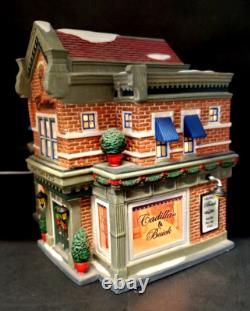 Dept 56 Christmas In The City Hensley Cadillac & Buick GM Shop 56.59235 EUC
