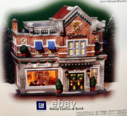 Dept 56 Christmas In The City Hensley Cadillac & Buick GM Shop 56.59235 EUC