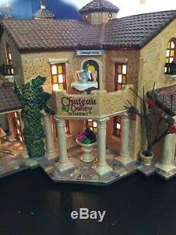 Dept 56 Christmas Snow Village Chateau Valley Winery 2007